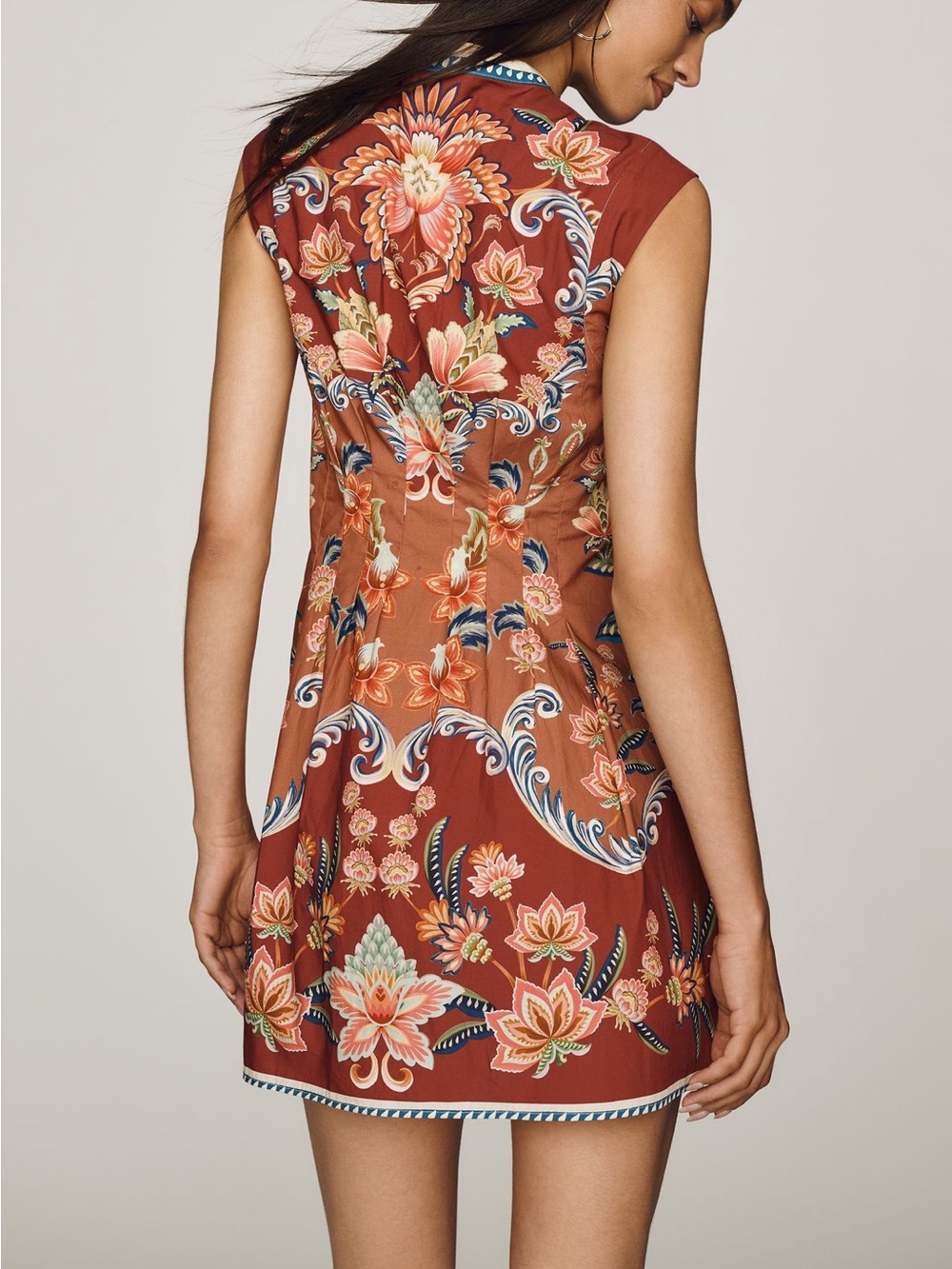 Sold Out NWOT Farm Rio for Anthropologie Sleeveless Mini Dress Large - Picture 4 of 9